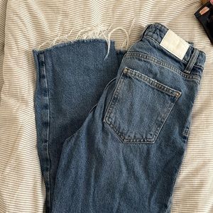 Zara straight mom jean